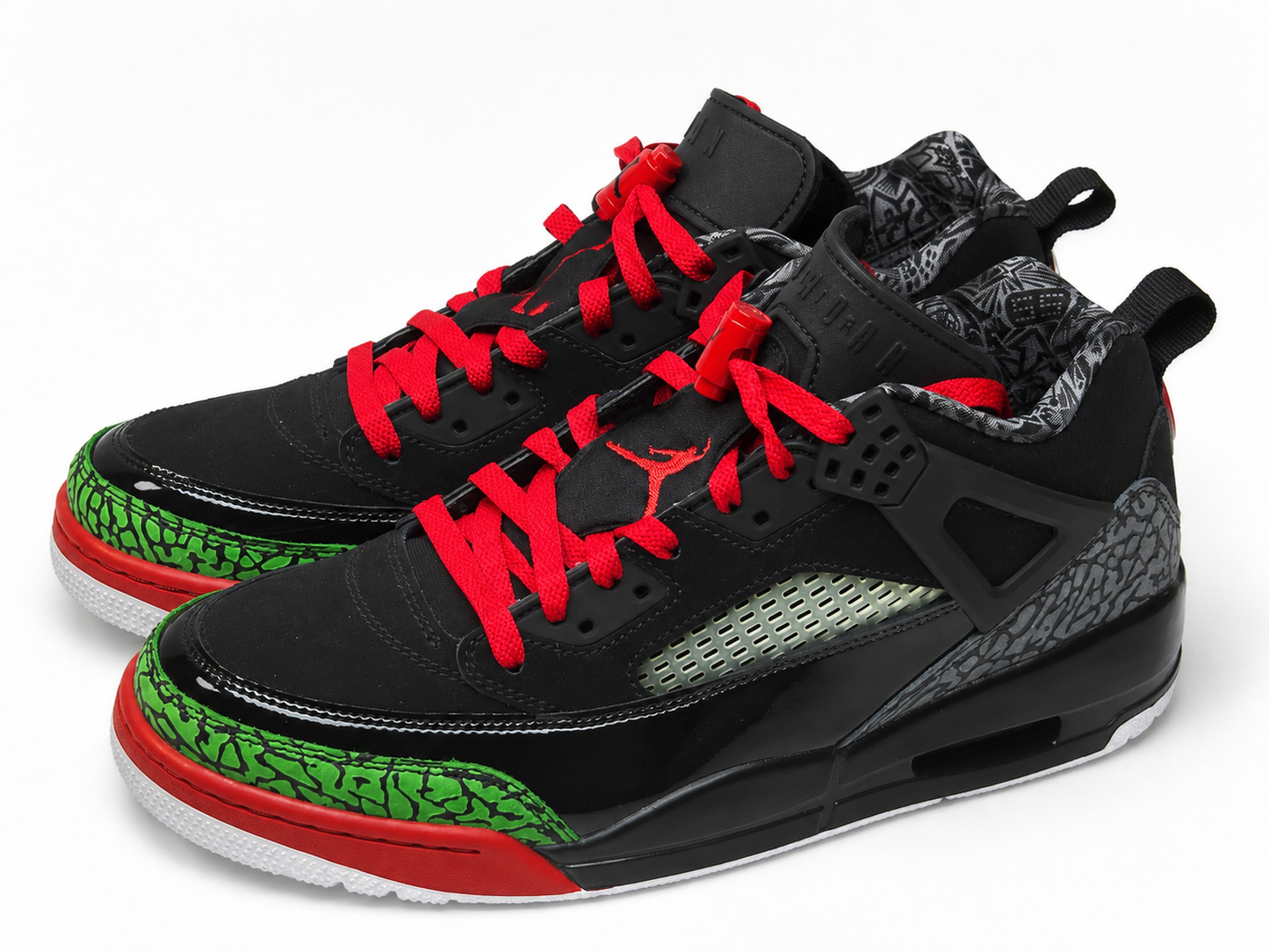 Jordan Spizike Black Red Green Sneakers