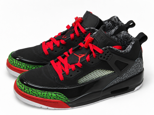 Jordan Spizike Black Red Green Sneakers