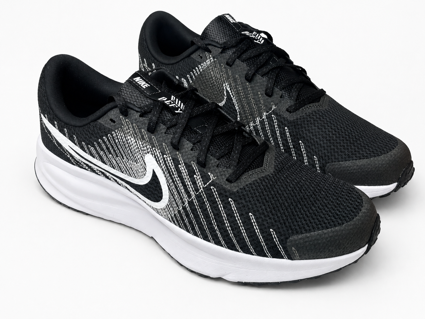 Nike Run Defy Black / White Running Shoes