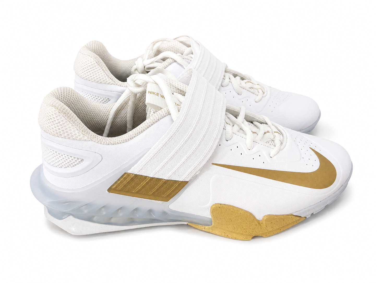 Nike White Gold Training Shoes