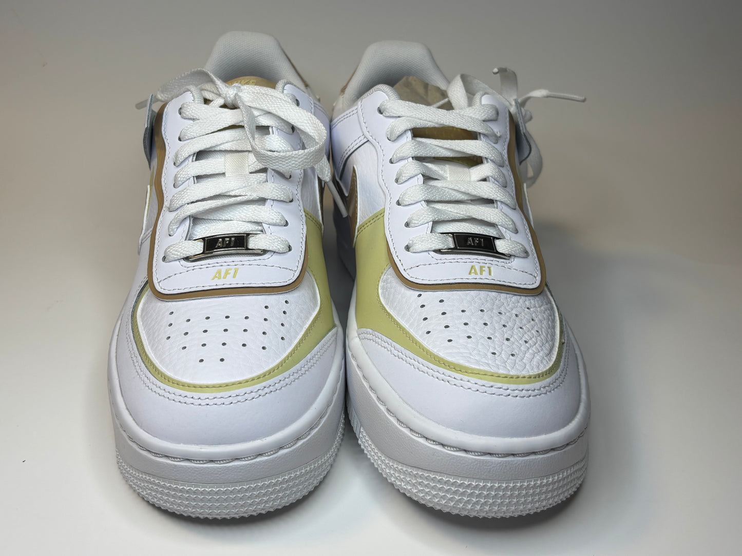 Nike Air Force 1 Shadow 6Y (Women's 7.5) - White/Gold/Yellow
